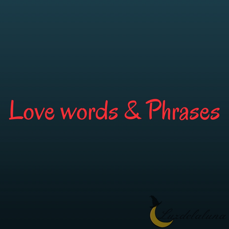 love words & phrases