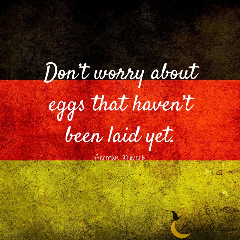 German proverb