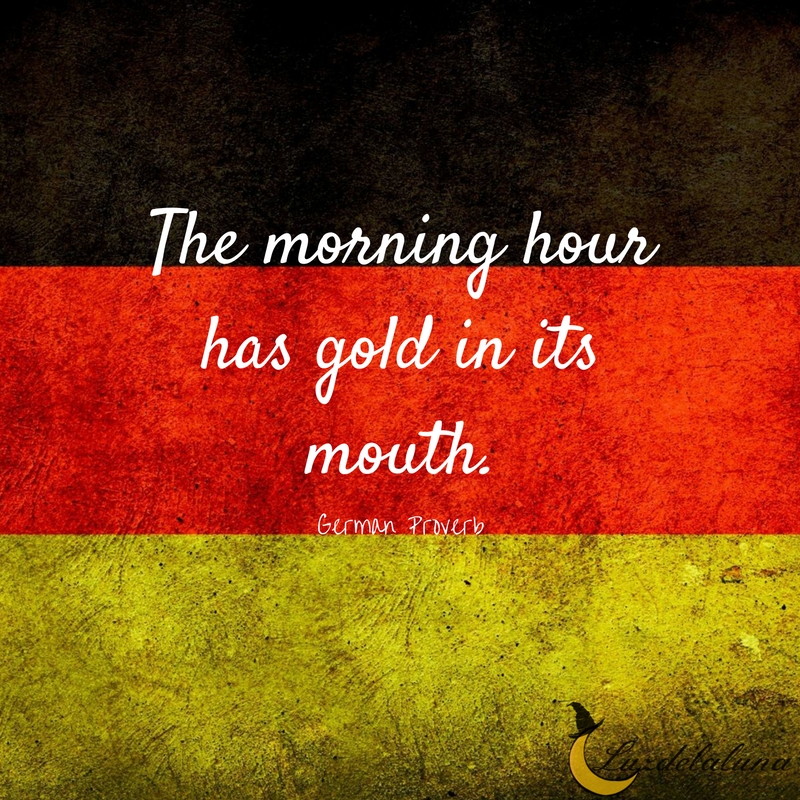 German proverb