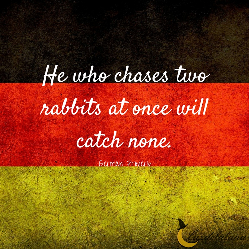 German proverb